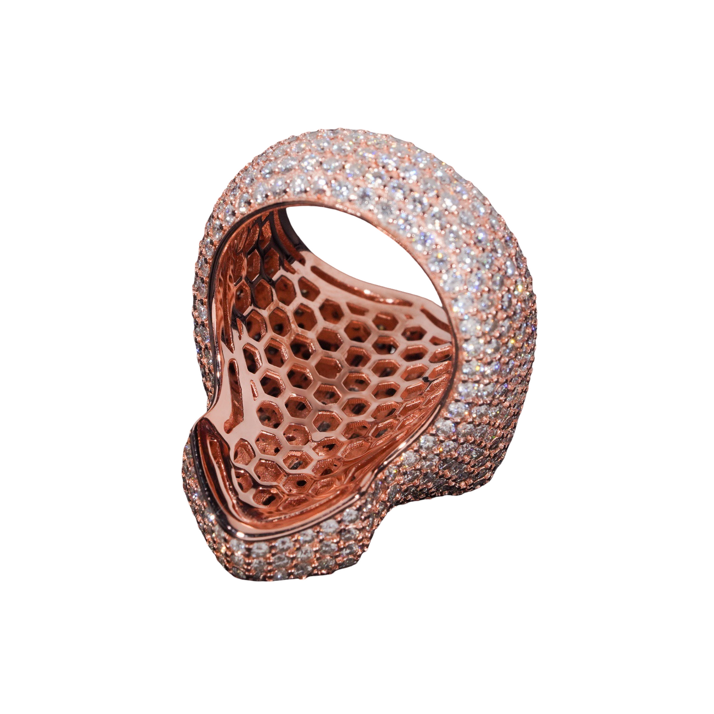Fully IcedOut Cross Ring