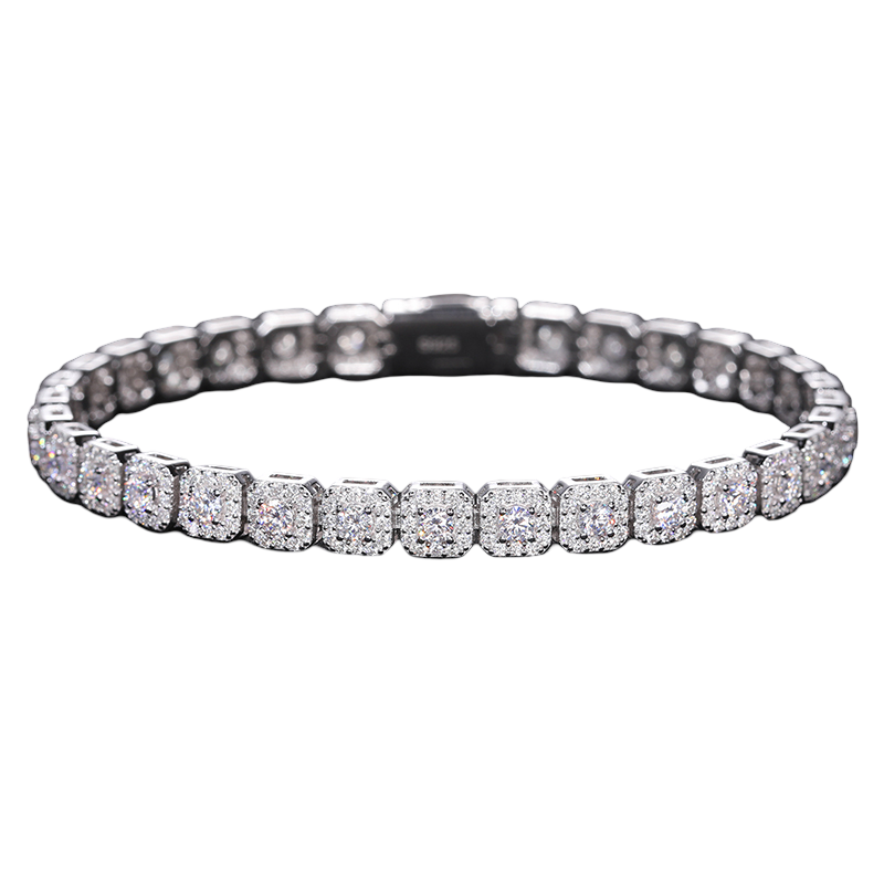 Custom Square-Cut Tennis Bracelet