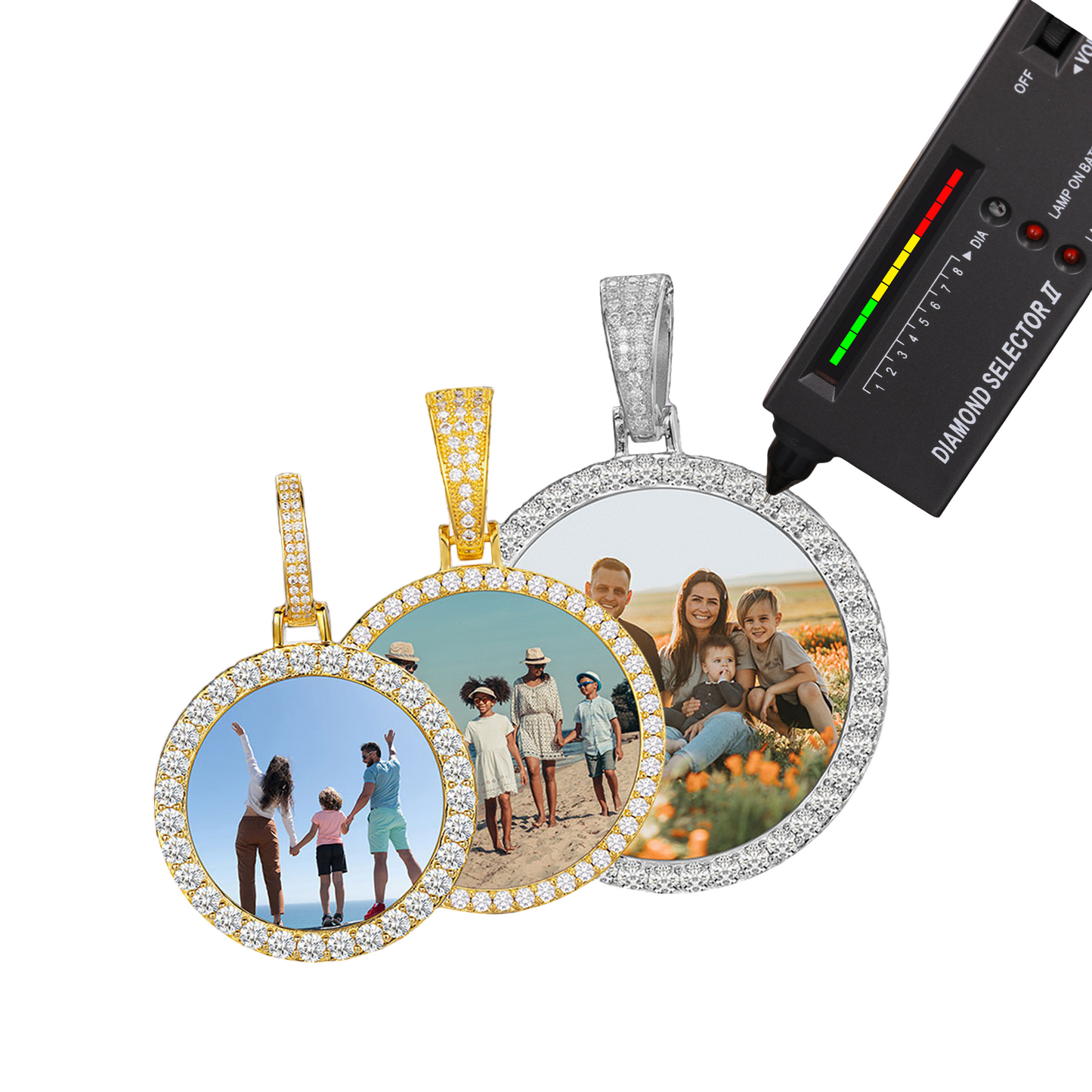 Icedout Memory Photo Pendant
