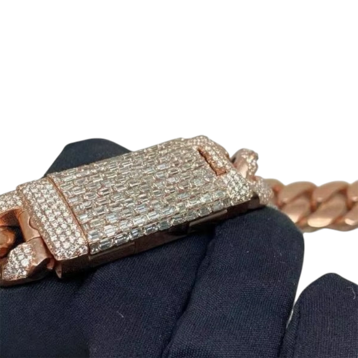 Custom Raised Baguette Cuban Chain