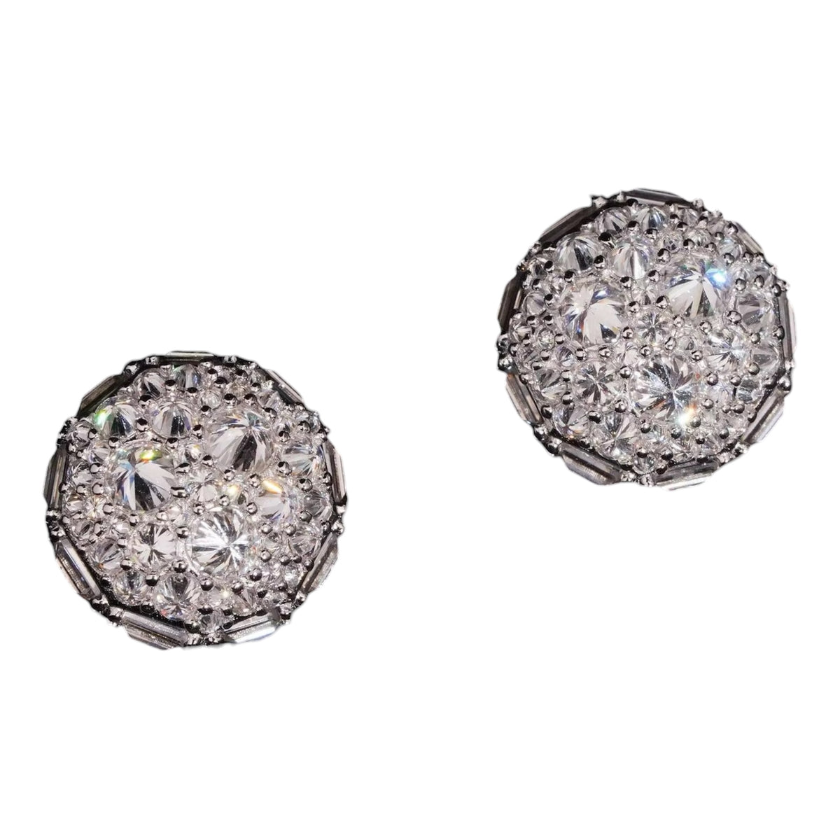 Baguette Mosaic Reversed Earrings