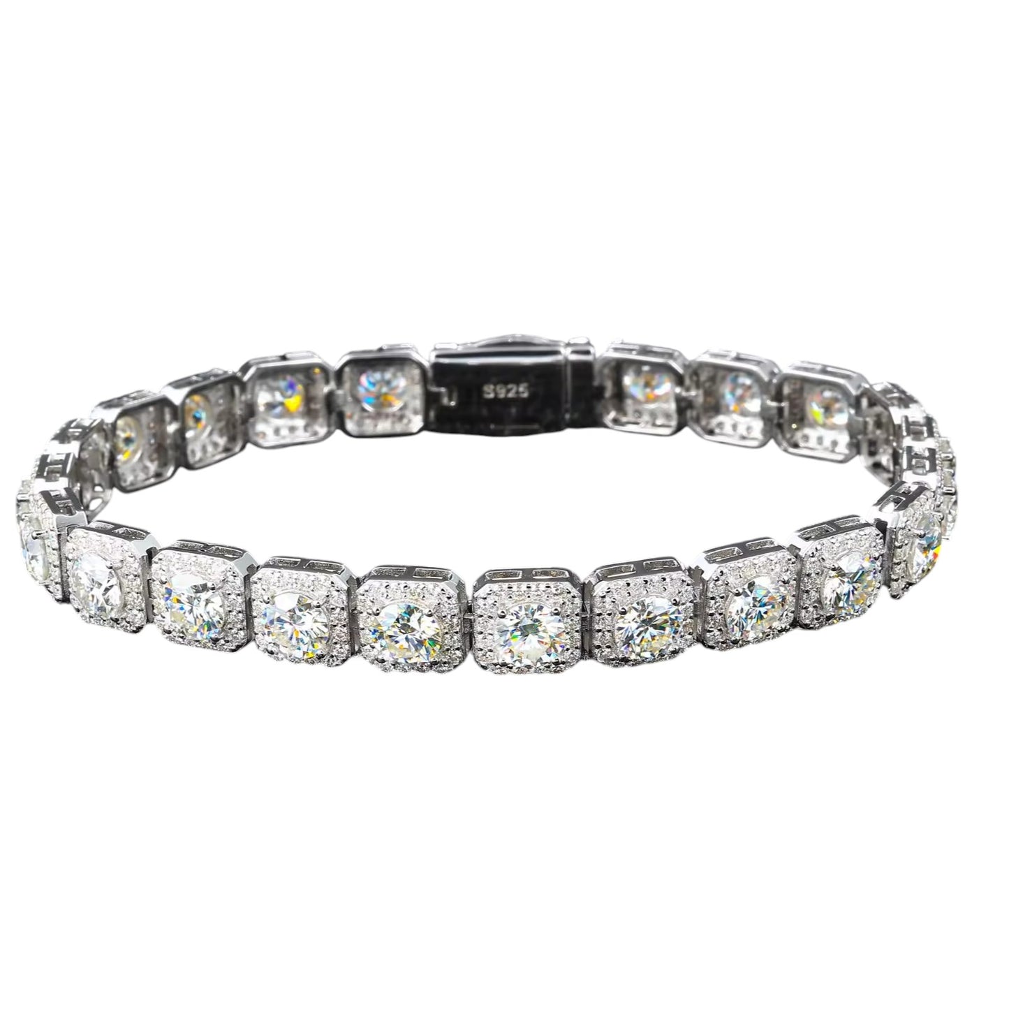Custom Halo Tennis Bracelet