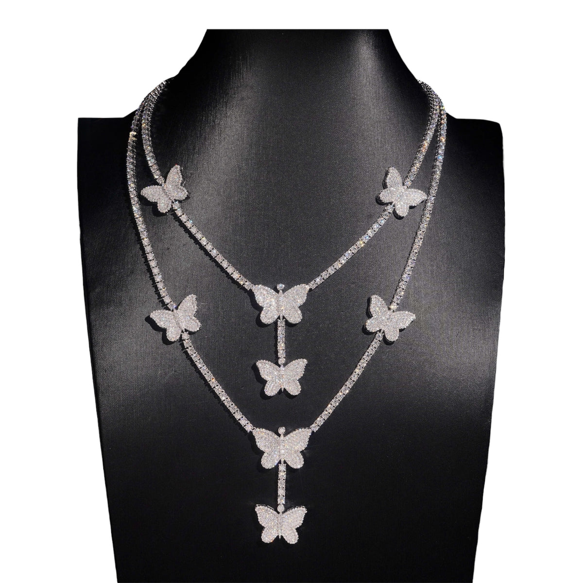 Butterflies Tennis Necklace