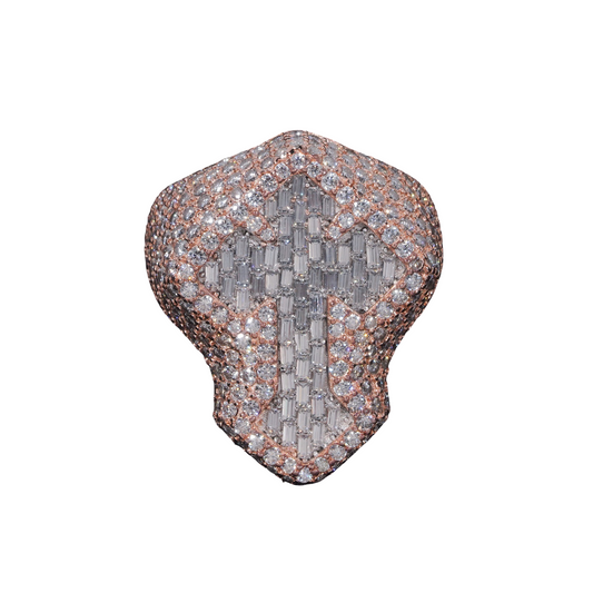 Fully IcedOut Cross Ring