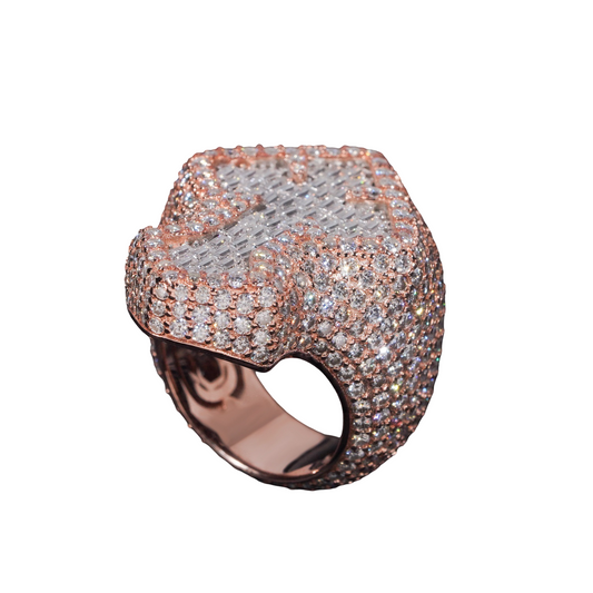 Fully IcedOut Cross Ring
