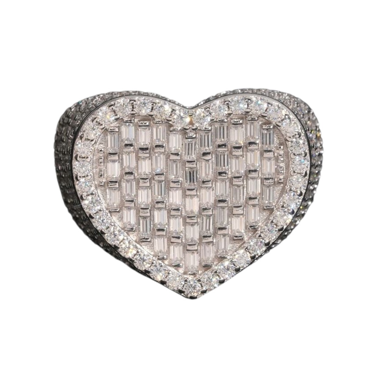 Baguette Heart Ring