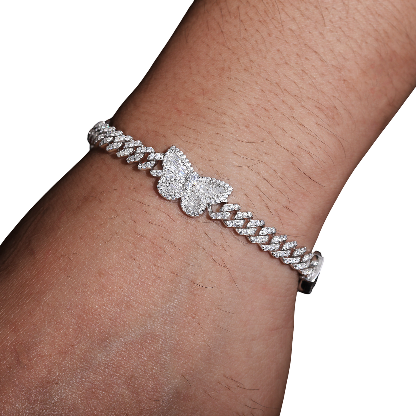 Butterfly Cuban Link Bracelet