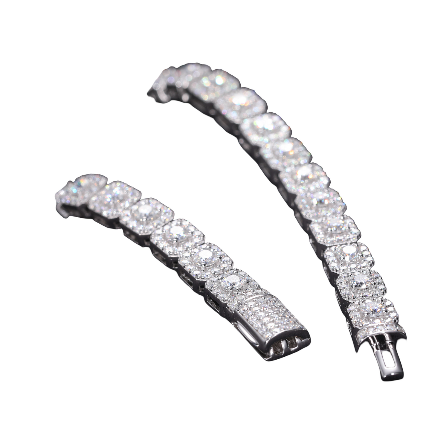 Custom Square-Cut Tennis Bracelet