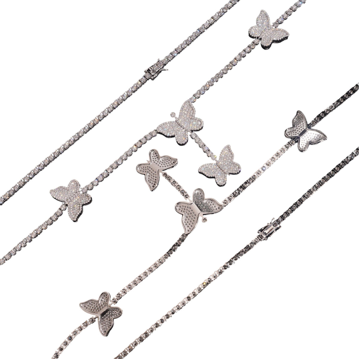 Butterflies Tennis Necklace