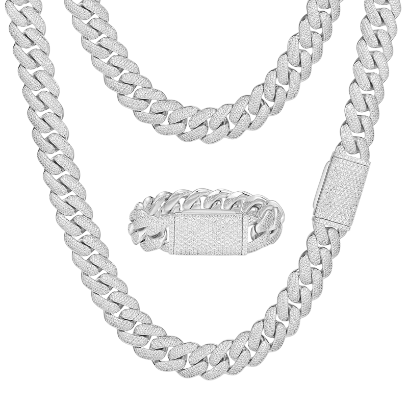 Round VVS Cuban Chain (Customizable Clasp)